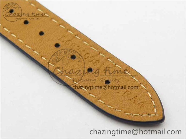 Master Moonphase L2.909.4.78.3 SS GSF 1:1 Best Edtion Blue Dial Crystal Markers On Blue Leather Strap A899 V3