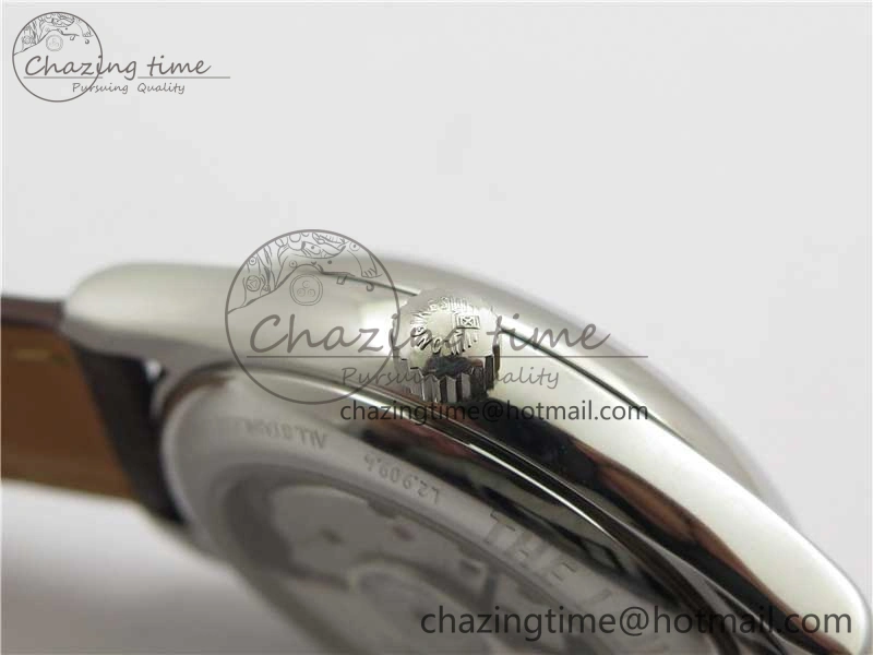 Master Moonphase L2.909.4.78.3 SS GSF 1:1 Best Edtion White Dial On Brown Leather Strap A899 V3
