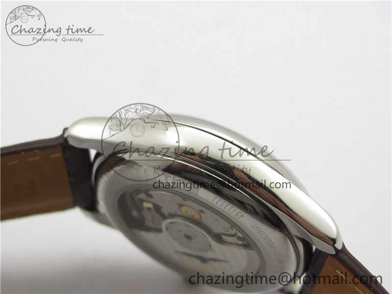 Master Moonphase L2.909.4.78.3 SS GSF 1:1 Best Edtion White Dial On Brown Leather Strap A899 V3