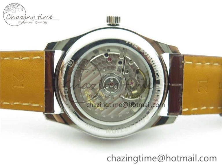 Master Moonphase L2.909.4.78.3 SS GSF 1:1 Best Edtion White Dial On Brown Leather Strap A899 V3