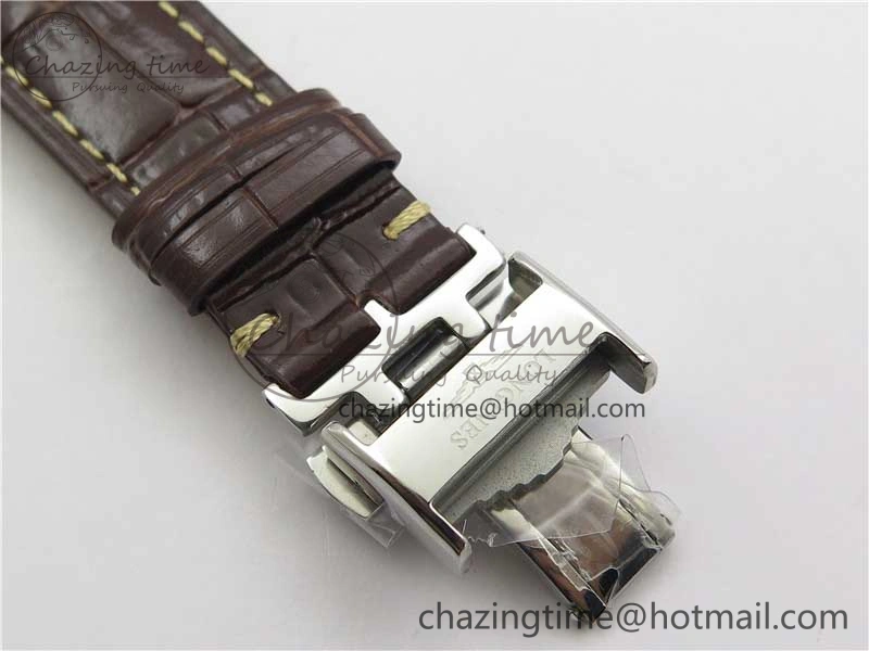 Master Moonphase L2.909.4.78.3 SS GSF 1:1 Best Edtion White Dial On Brown Leather Strap A899 V3