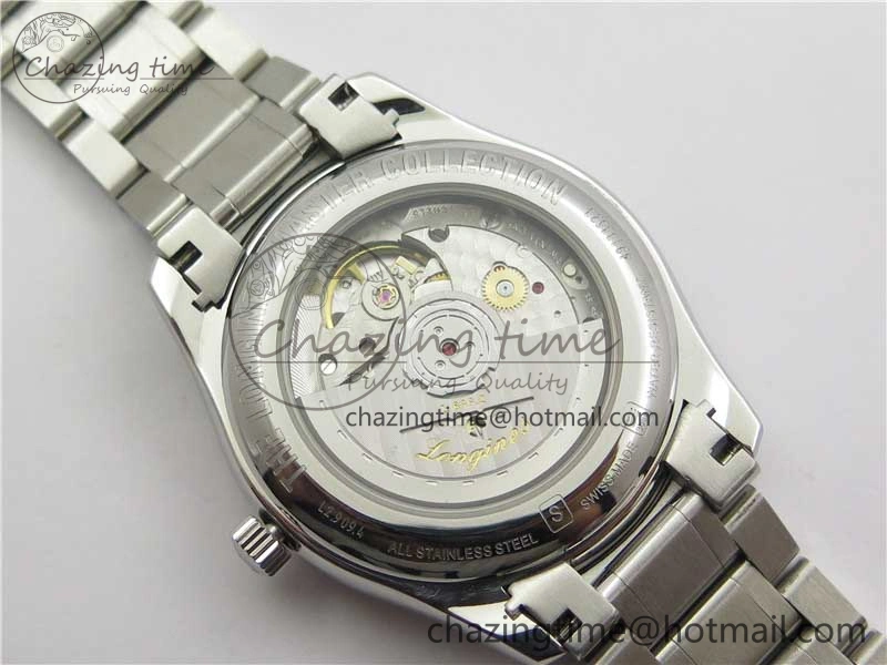 Master Moonphase L2.909.4.78.3 SS GSF 1:1 Best Edtion White Dial On SS Bracelet A899 V3