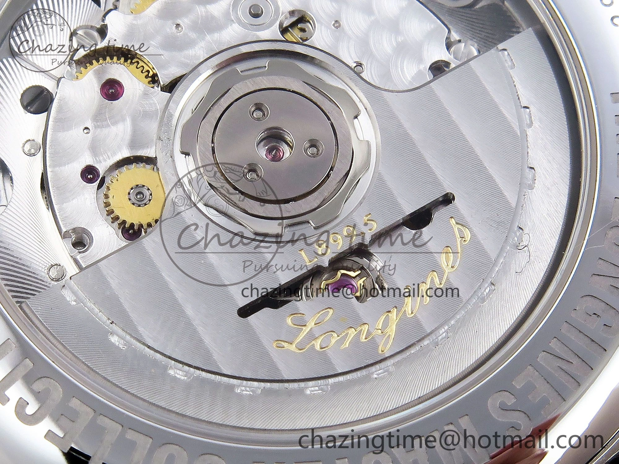 Master Moonphase SS APSF 1:1 Best Edition Black Roman Dial on Black Leather Strap AL899