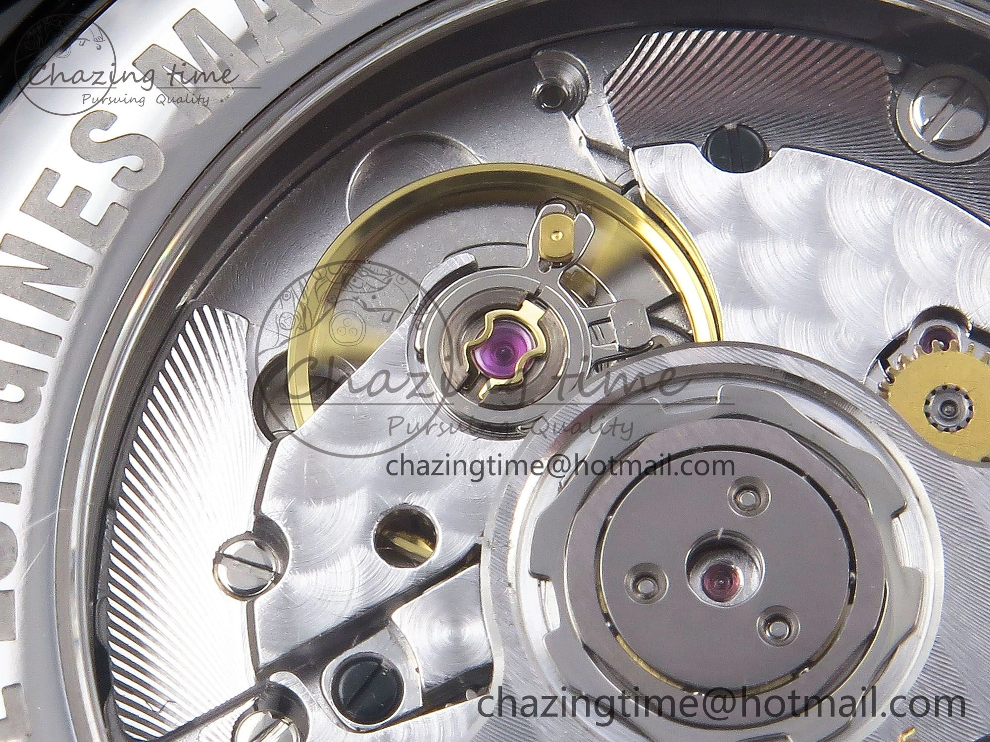 Master Moonphase SS APSF 1:1 Best Edition Black Roman Dial on Black Leather Strap AL899