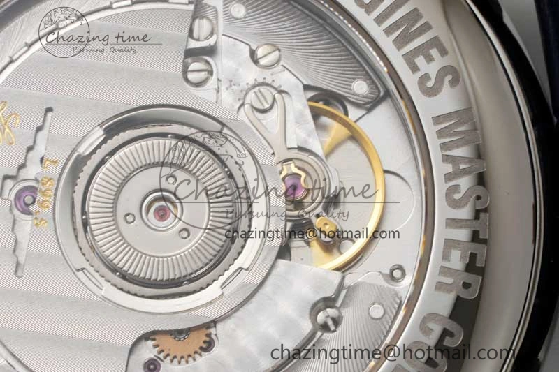 Master Moonphase SS APSF 1:1 Best Edition Blue Diamonds Dial on Blue Leather Strap AL899