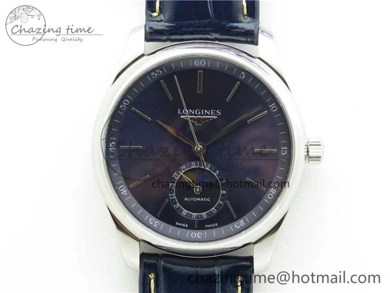 Master Moonphase SS APSF 1:1 Best Edition Blue Diamonds Dial on SS Bracelet AL899