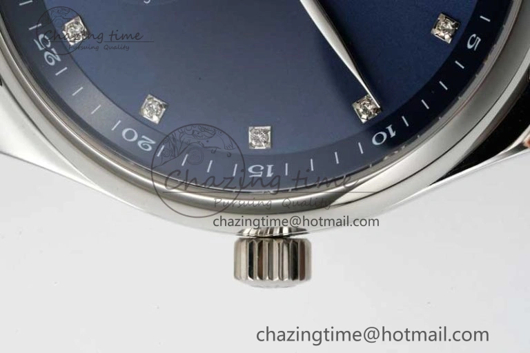Master Moonphase SS APSF 1:1 Best Edition Blue Diamonds Dial on SS Bracelet AL899
