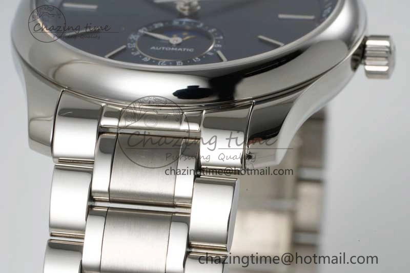 Master Moonphase SS APSF 1:1 Best Edition Blue Stick Dial on SS Bracelet AL899