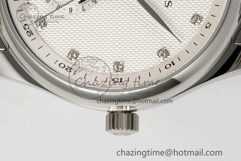 Master Moonphase SS APSF 1:1 Best Edition White Diamonds Dial on SS Bracelet AL899
