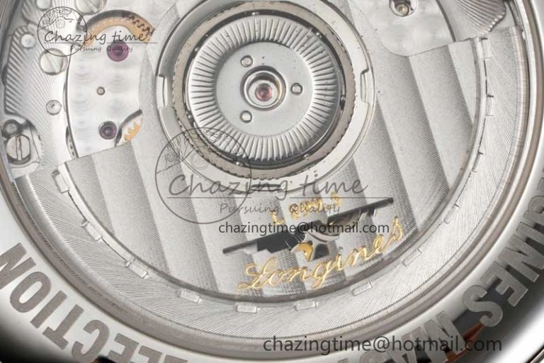 Master Moonphase SS APSF 1:1 Best Edition White Numeral Dial on Brown Leather Strap AL899