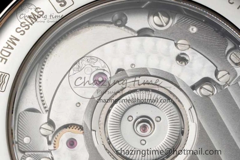 Master Moonphase SS APSF 1:1 Best Edition White Numeral Dial on Brown Leather Strap AL899
