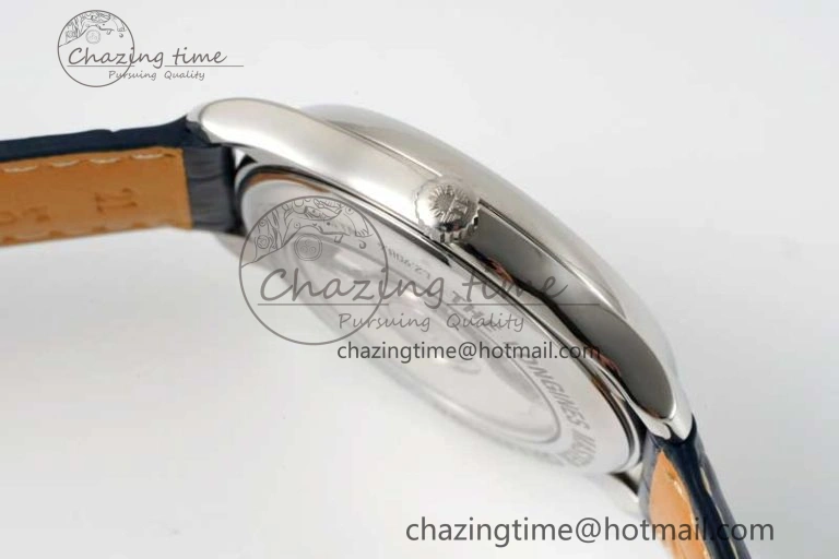 Master Power Reserve SS APSF 1:1 Best Edition Blue Dial on Blue Leather Strap AL602