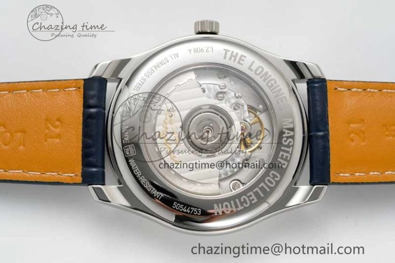 Master Power Reserve SS APSF 1:1 Best Edition Blue Dial on Blue Leather Strap AL602
