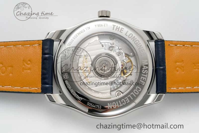 Master Power Reserve SS APSF 1:1 Best Edition Blue Dial on Blue Leather Strap AL602