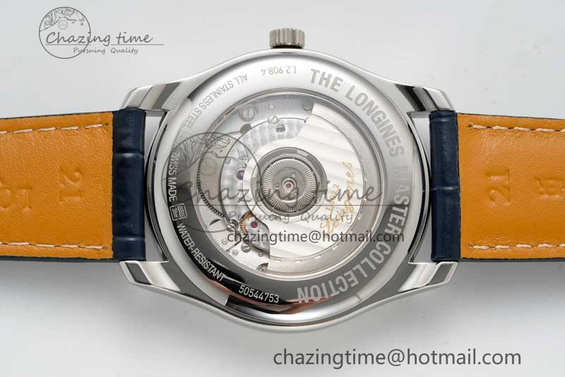Master Power Reserve SS APSF 1:1 Best Edition Blue Dial on Blue Leather Strap AL602