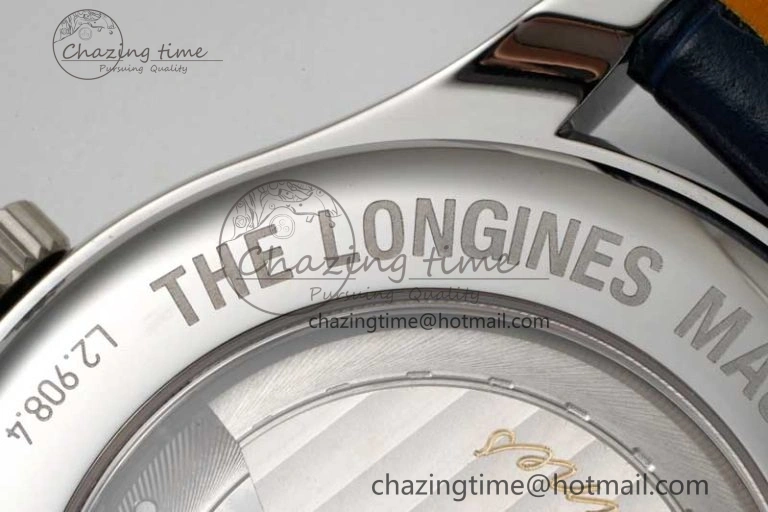 Master Power Reserve SS APSF 1:1 Best Edition Blue Dial on Blue Leather Strap AL602