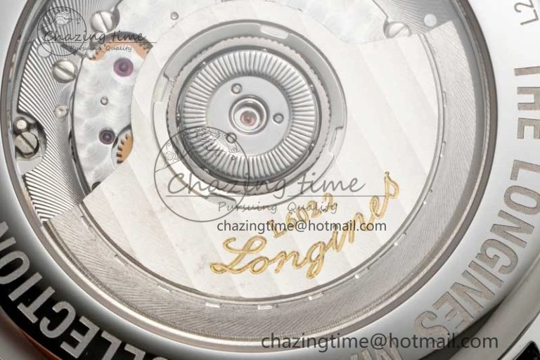 Master Power Reserve SS APSF 1:1 Best Edition White Dial on Brown Leather Strap AL602