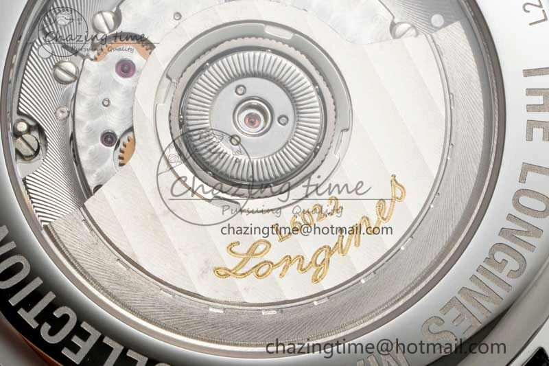 Master Power Reserve SS APSF 1:1 Best Edition White Dial on Brown Leather Strap AL602