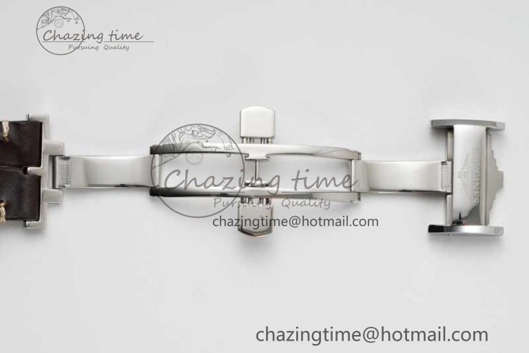 Master Power Reserve SS APSF 1:1 Best Edition White Dial on Brown Leather Strap AL602