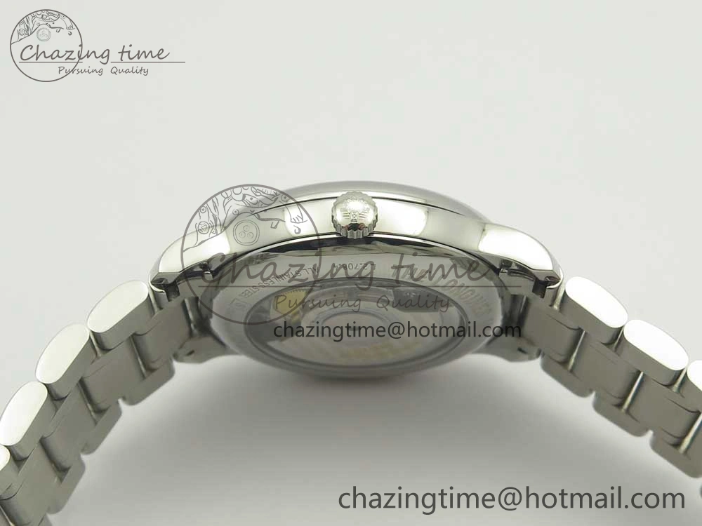 Master Real PR SS GSF Best Edition White Textured Dial on SS Bracelet A2836(Free Brown Leather Strap)