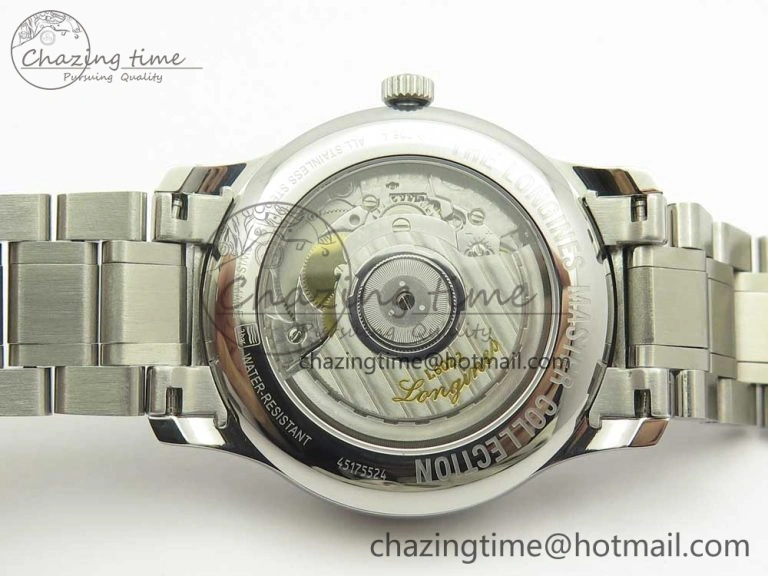 Master Real PR SS GSF Best Edition White Textured Dial on SS Bracelet A2836(Free Brown Leather Strap)