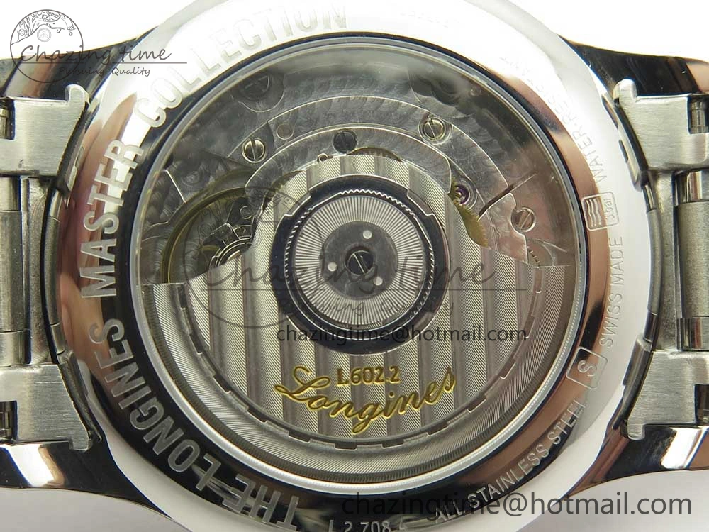 Master Real PR SS GSF Best Edition White Textured Dial on SS Bracelet A2836(Free Brown Leather Strap)