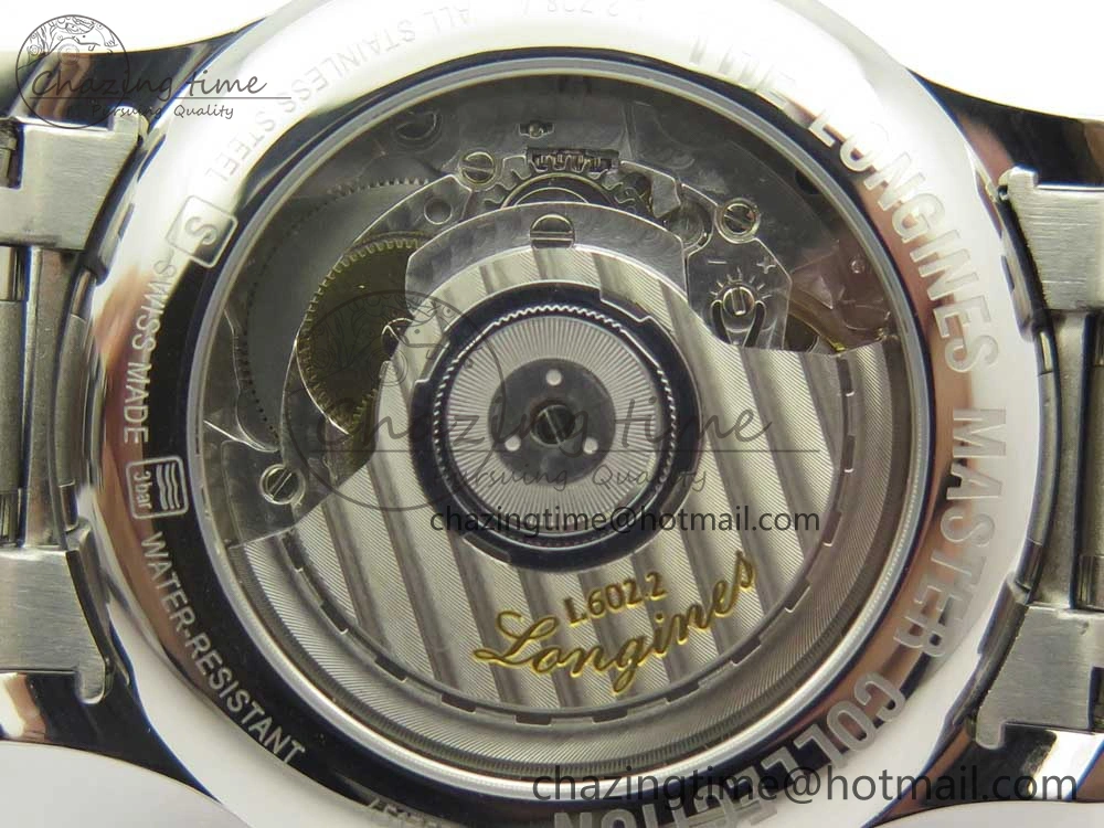 Master Real PR SS GSF Best Edition White Textured Dial on SS Bracelet A2836(Free Brown Leather Strap)