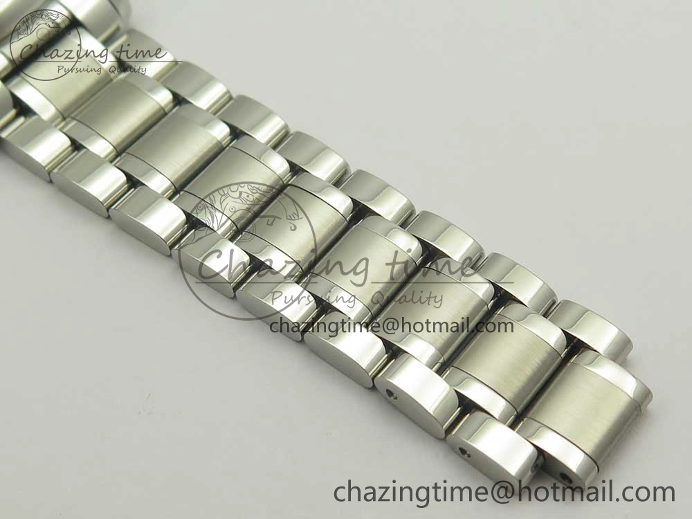 Master Real PR SS GSF Best Edition White Textured Dial on SS Bracelet A2836(Free Brown Leather Strap)
