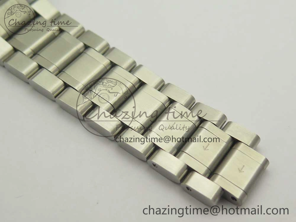 Master Real PR SS GSF Best Edition White Textured Dial on SS Bracelet A2836(Free Brown Leather Strap)