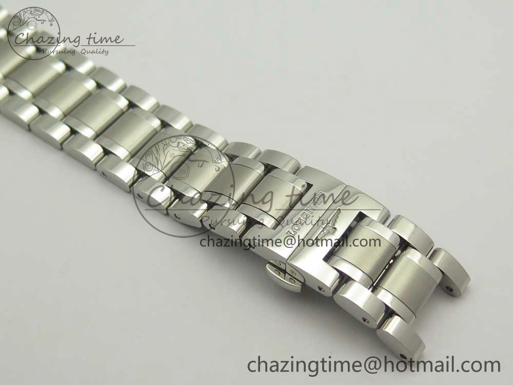 Master Real PR SS GSF Best Edition White Textured Dial on SS Bracelet A2836(Free Brown Leather Strap)