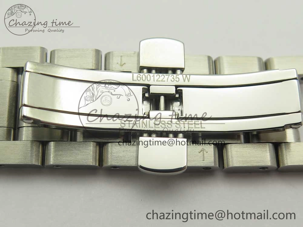 Master Real PR SS GSF Best Edition White Textured Dial on SS Bracelet A2836(Free Brown Leather Strap)