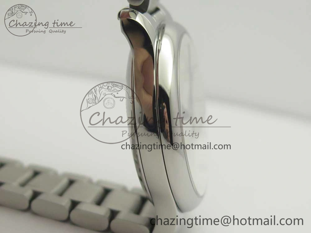 Master Real PR SS GSF Best Edition White Textured Dial on SS Bracelet A2836(Free Brown Leather Strap)