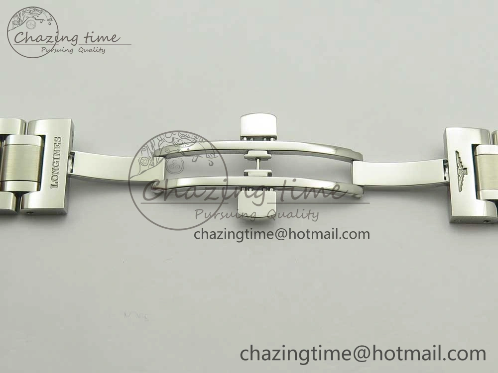 Master Real PR SS GSF Best Edition White Textured Dial on SS Bracelet A2836(Free Brown Leather Strap)
