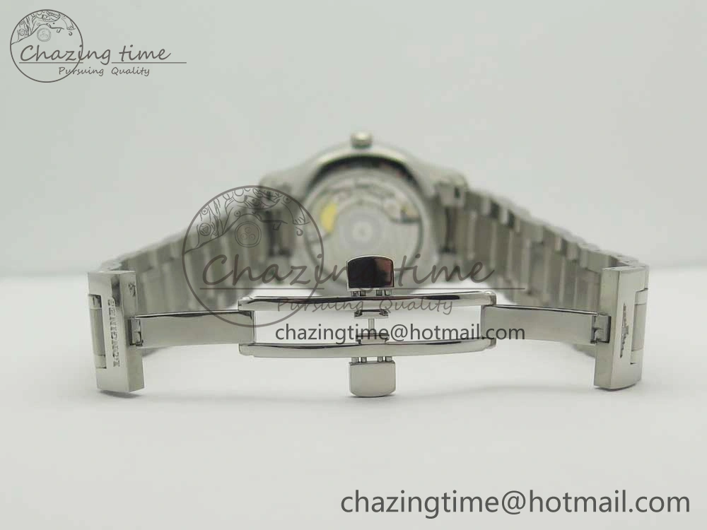Master Real PR SS GSF Best Edition White Textured Dial on SS Bracelet A2836(Free Brown Leather Strap)
