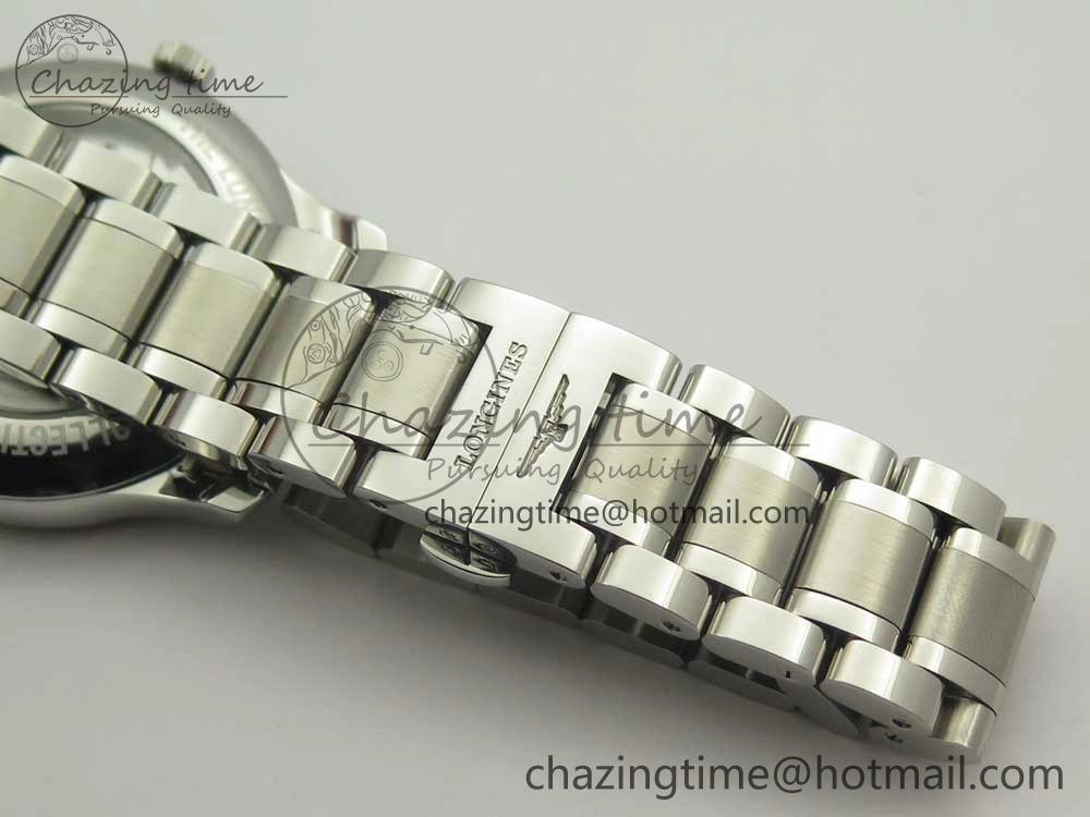 Master Real PR SS GSF Best Edition White Textured Dial on SS Bracelet A2836(Free Brown Leather Strap)