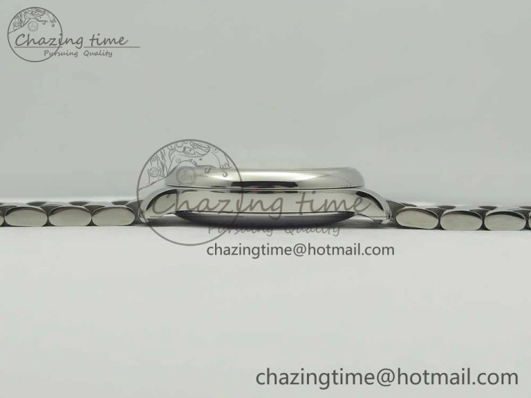 Master Real PR SS GSF Best Edition White Textured Dial on SS Bracelet A2836(Free Brown Leather Strap)