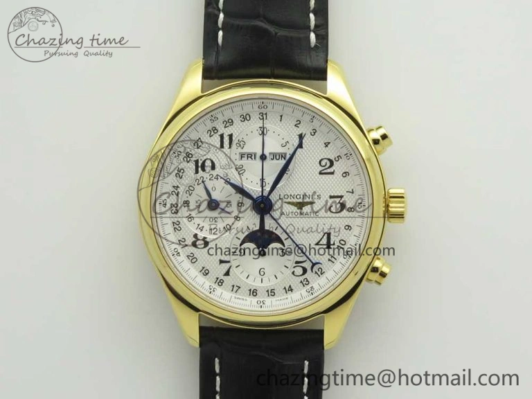 Master SS GLF 1:1 Best Edition Black Crystal Markers Dial on Asian Cal.L.888.2 (Free Leather Strap)