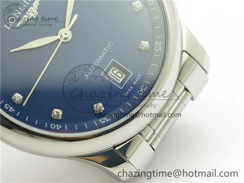 Master SS GLF 1:1 Best Edition Blue Crystal Markers Dial on Asian Cal.L.888.2 (Free Leather Strap)