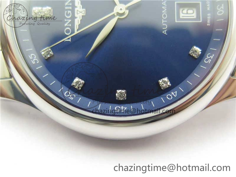 Master SS GLF 1:1 Best Edition Blue Crystal Markers Dial on Asian Cal.L.888.2 (Free Leather Strap)