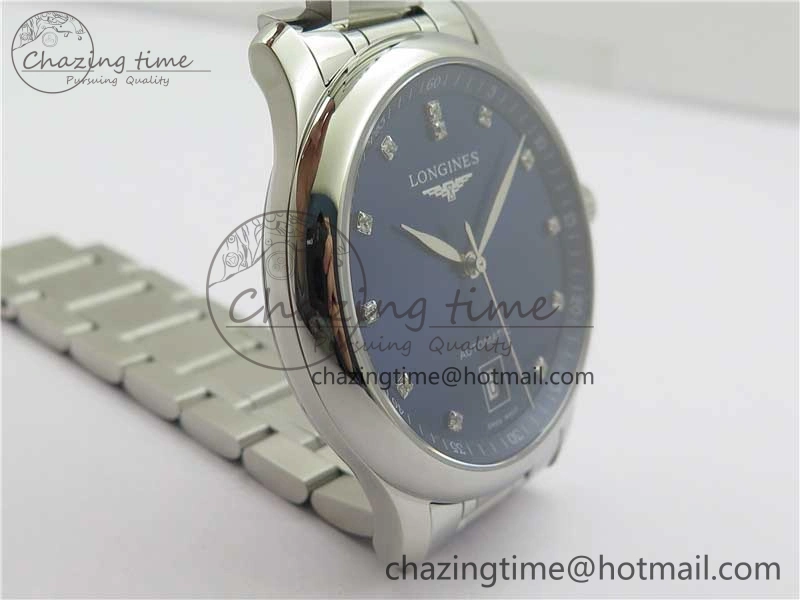 Master SS GLF 1:1 Best Edition Blue Crystal Markers Dial on Asian Cal.L.888.2 (Free Leather Strap)