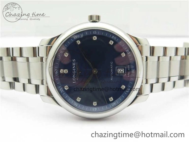 Master SS GLF 1:1 Best Edition Blue Crystal Markers Dial on Asian Cal.L.888.2 (Free Leather Strap)