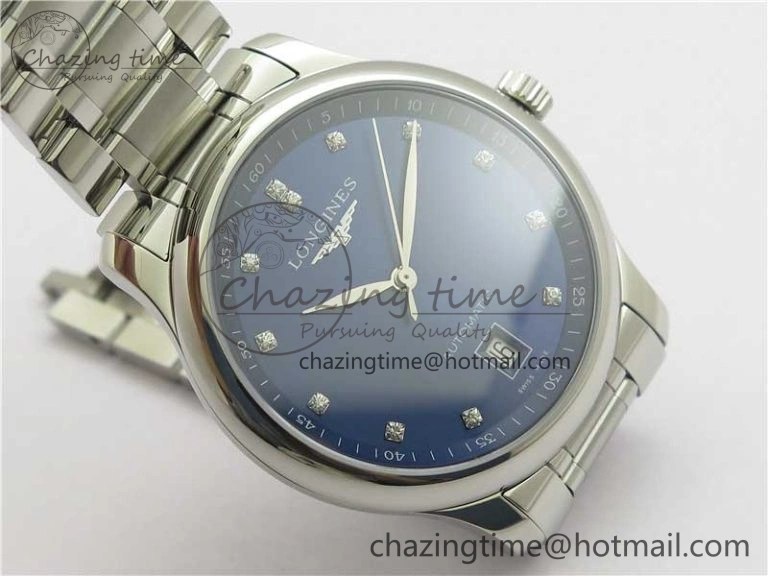 Master SS GLF 1:1 Best Edition Blue Crystal Markers Dial on Asian Cal.L.888.2 (Free Leather Strap)