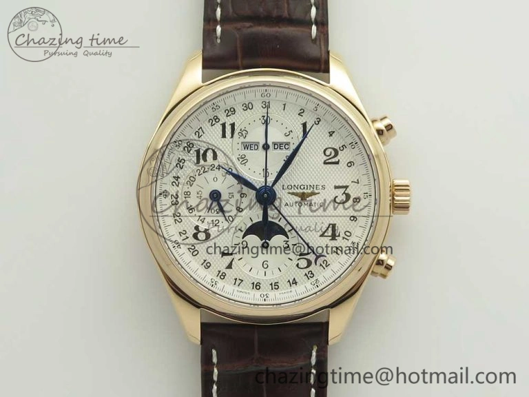 Master SS GLF 1:1 Best Edition Blue Crystal Markers Dial on Asian Cal.L.888.2 (Free Leather Strap)