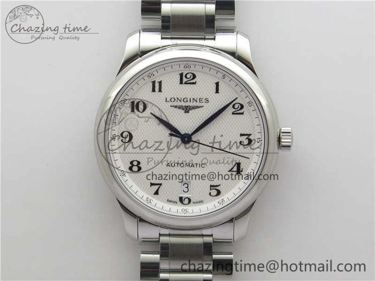Master SS GLF 1:1 Best Edition White Textured Dial on Asian Cal.L.888.2 (Free Leather Strap)