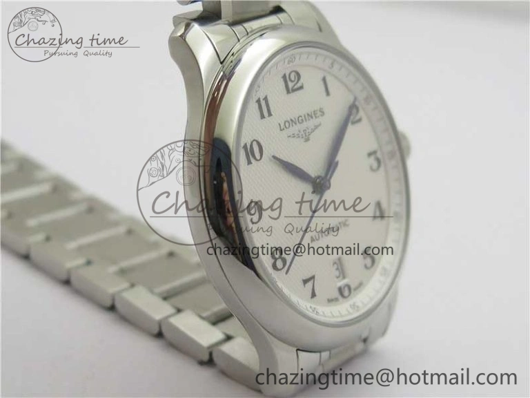 Master SS GLF 1:1 Best Edition White Textured Dial on Asian Cal.L.888.2 (Free Leather Strap)