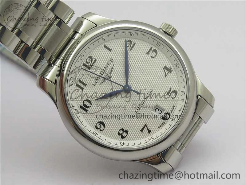 Master SS GLF 1:1 Best Edition White Textured Dial on Asian Cal.L.888.2 (Free Leather Strap)