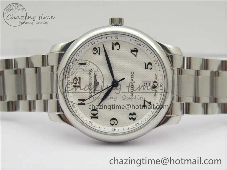 Master SS GLF 1:1 Best Edition White Textured Dial on Asian Cal.L.888.2 (Free Leather Strap)