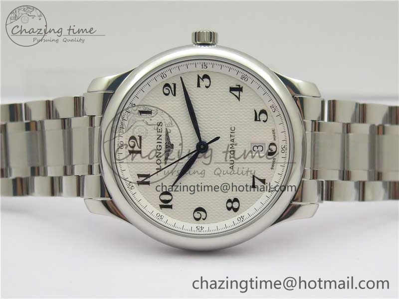Master SS GLF 1:1 Best Edition White Textured Dial on Asian Cal.L.888.2 (Free Leather Strap)