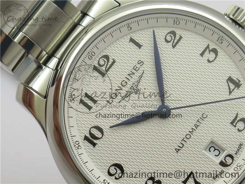 Master SS GLF 1:1 Best Edition White Textured Dial on Asian Cal.L.888.2 (Free Leather Strap)