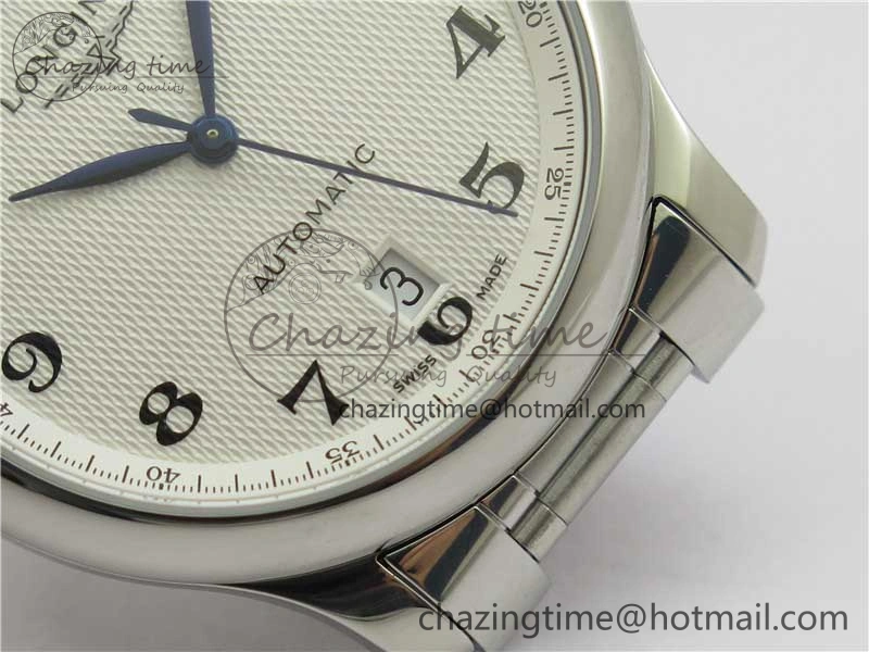 Master SS GLF 1:1 Best Edition White Textured Dial on Asian Cal.L.888.2 (Free Leather Strap)